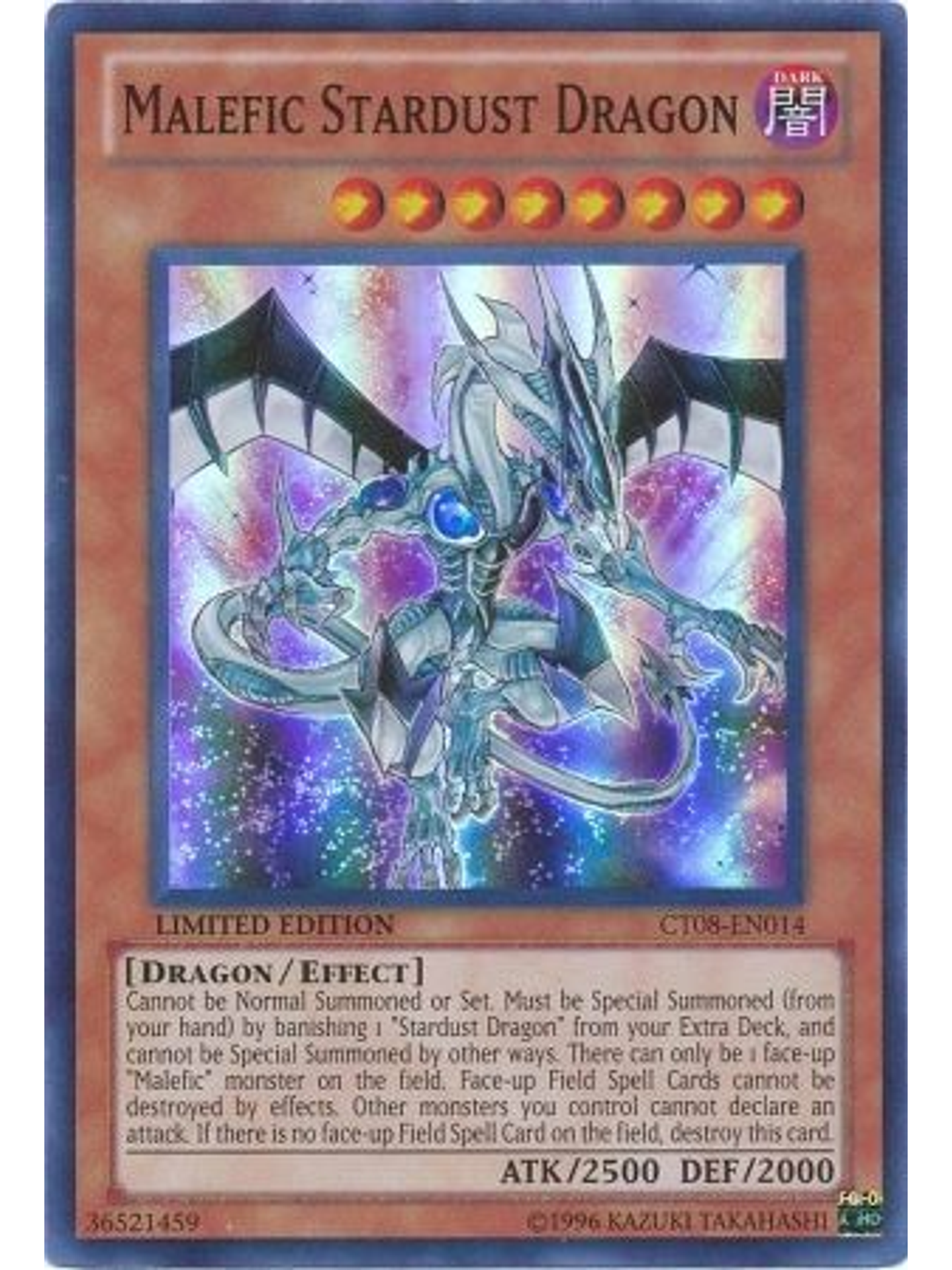 Malefic Stardust Dragon - CT08-EN014 - Super Rare 1