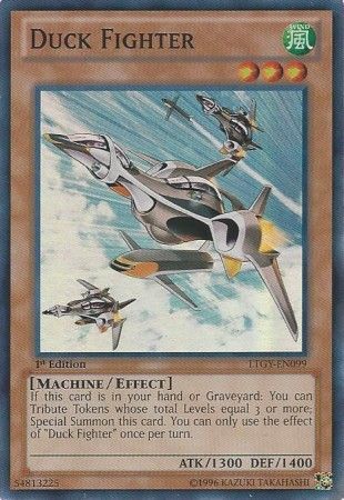 Duck Fighter - LTGY-EN099 - Super Rare 1st Edition