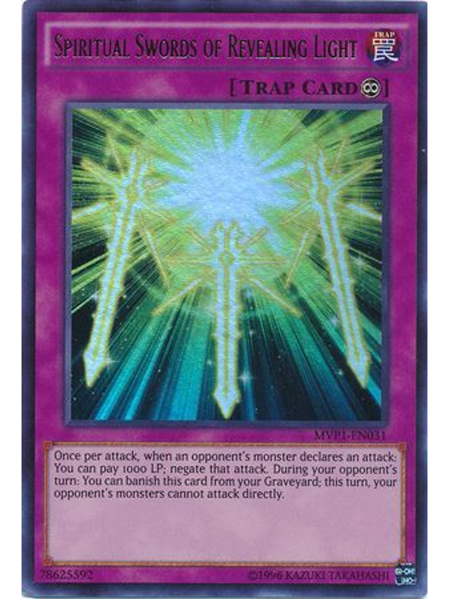 Spiritual Swords of Revealing Light - MVP1-EN031 - Ultra Rare Unlimited 1
