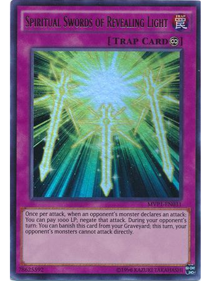 Spiritual Swords of Revealing Light - MVP1-EN031 - Ultra Rare Unlimited 1