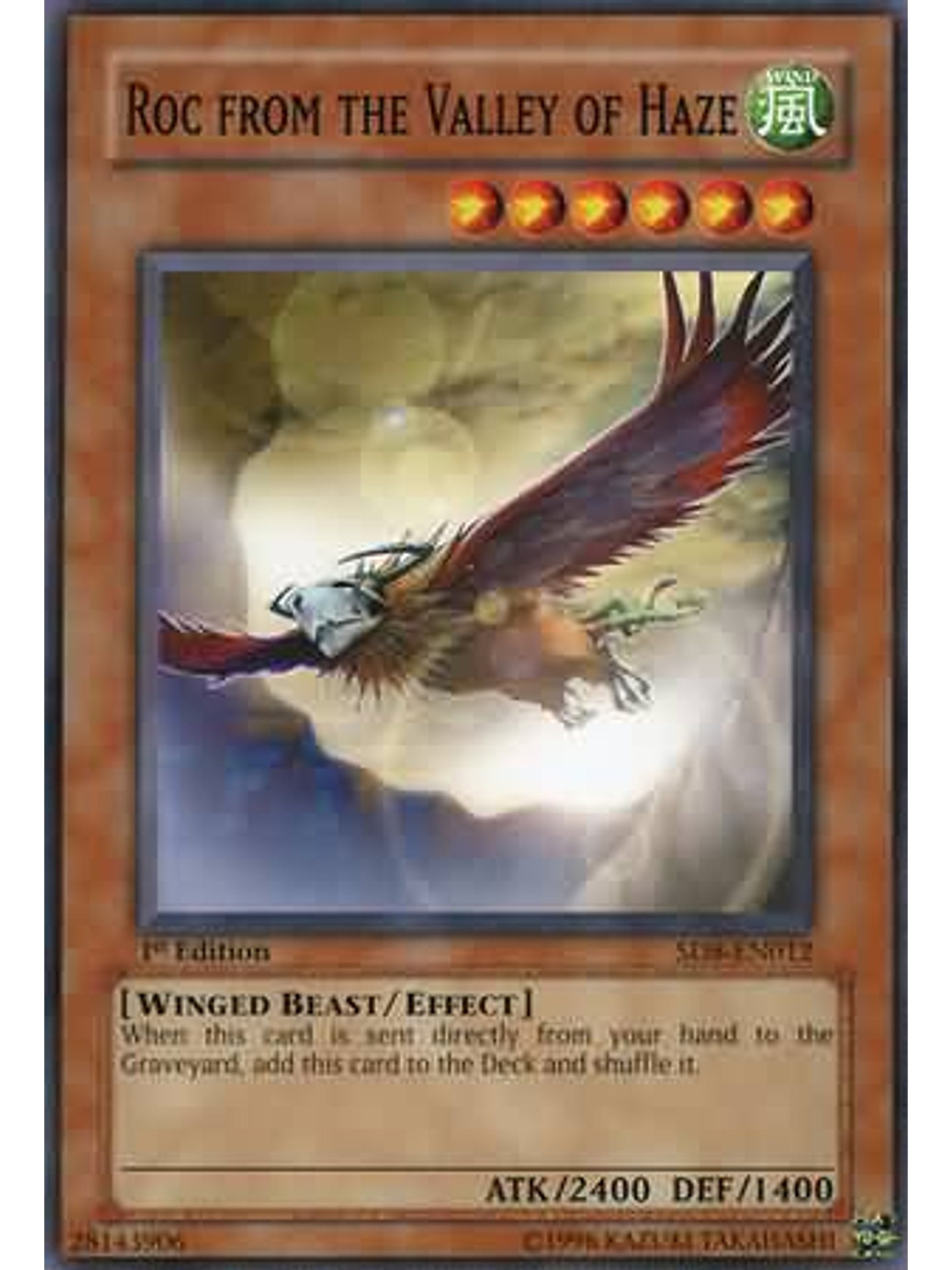 Roc from the Valley of Haze - SD8-EN012 - Common 1st Edition 1