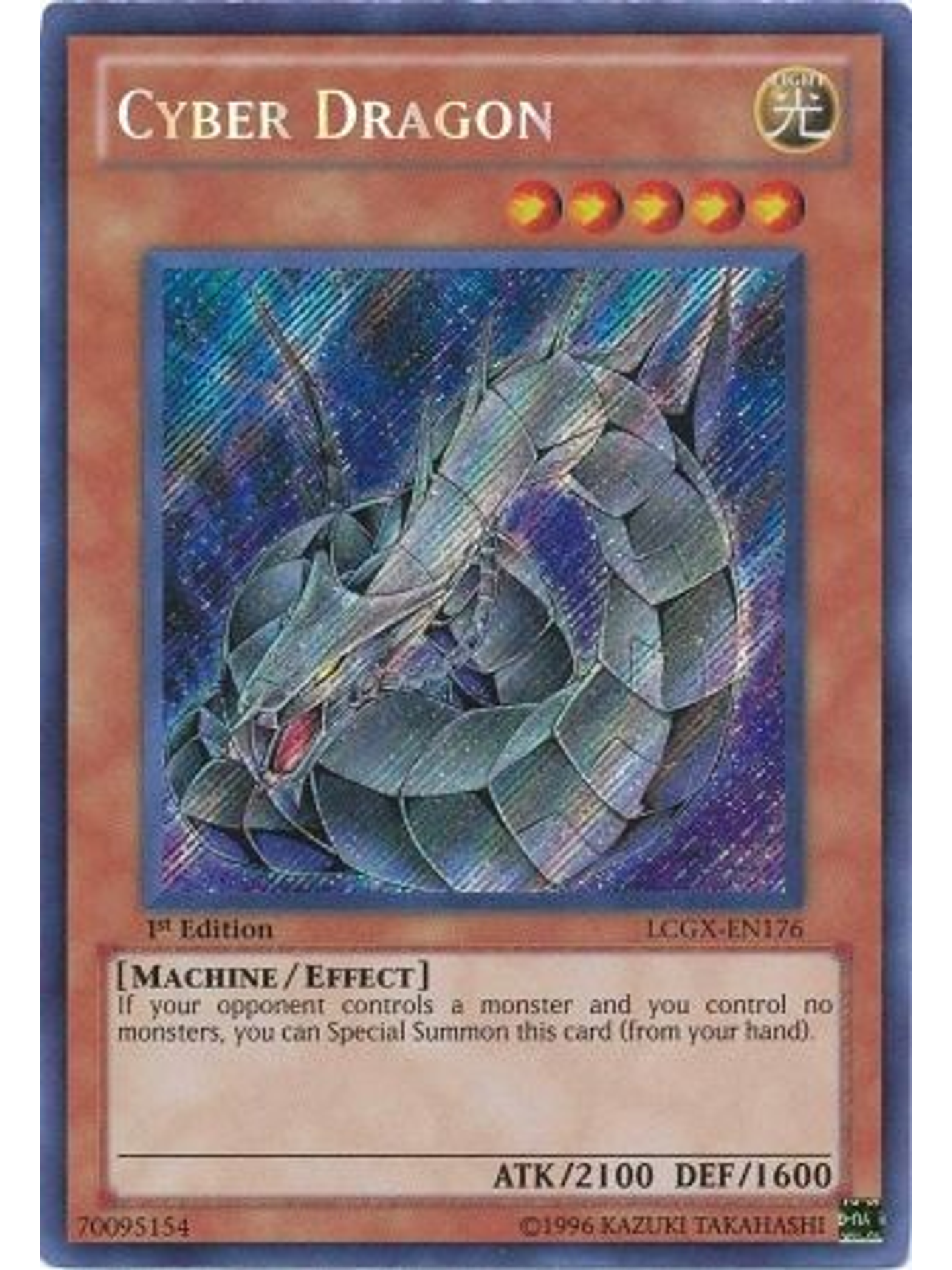 Cyber Dragon - LCGX-EN176 - Secret Rare 1st Edition 1