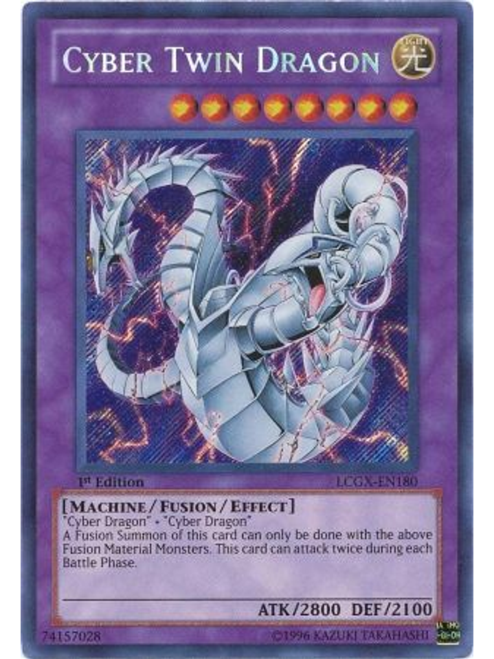 Cyber Twin Dragon - LCGX-EN180 - Secret Rare 1st Edition 1