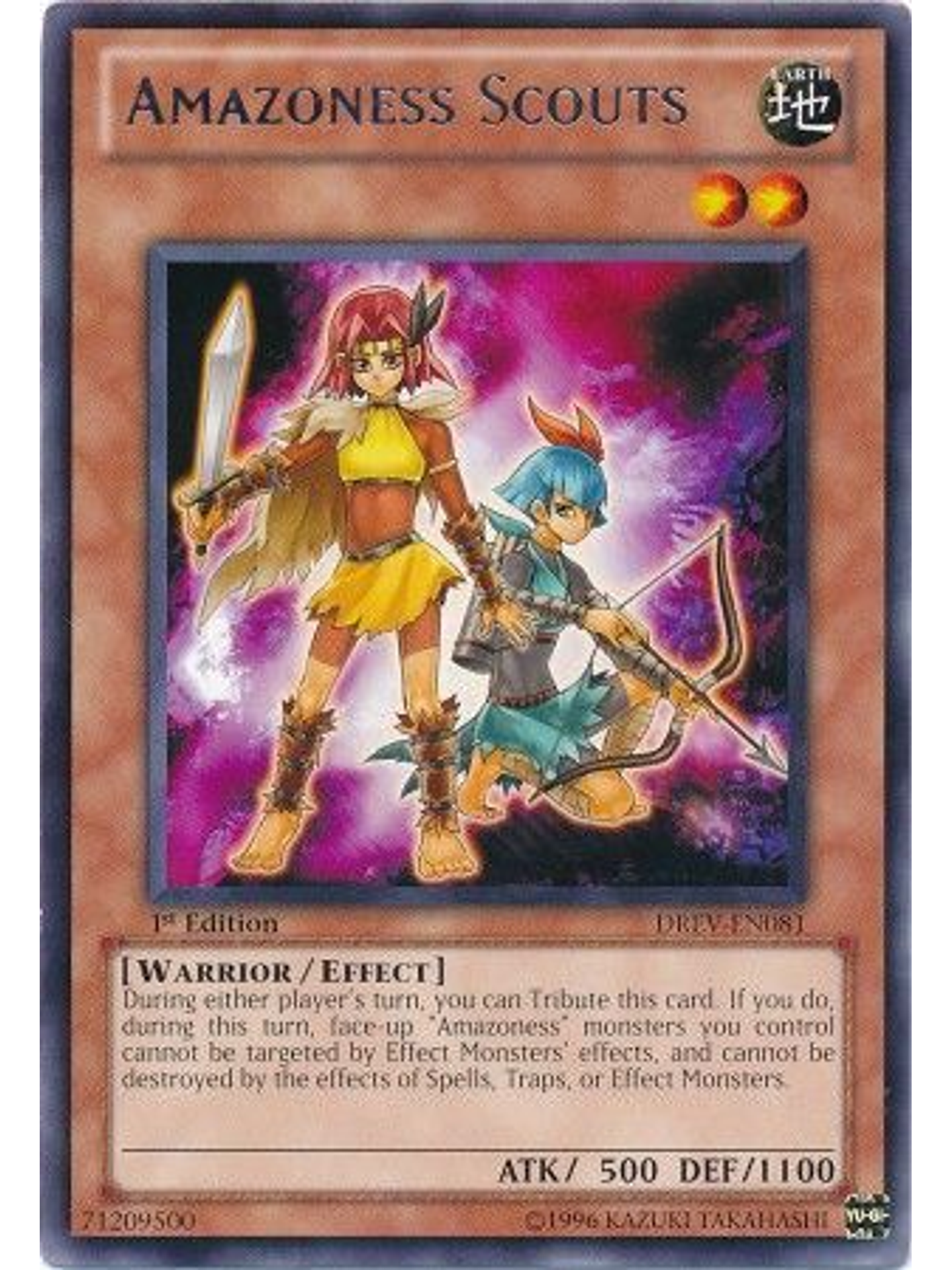 Amazoness Scouts - DREV-EN081 - Rare 1st Edition 1