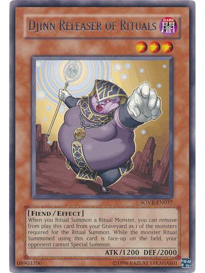 Djinn Releaser of Rituals - SOVR-EN037 - Rare Unlimited 1