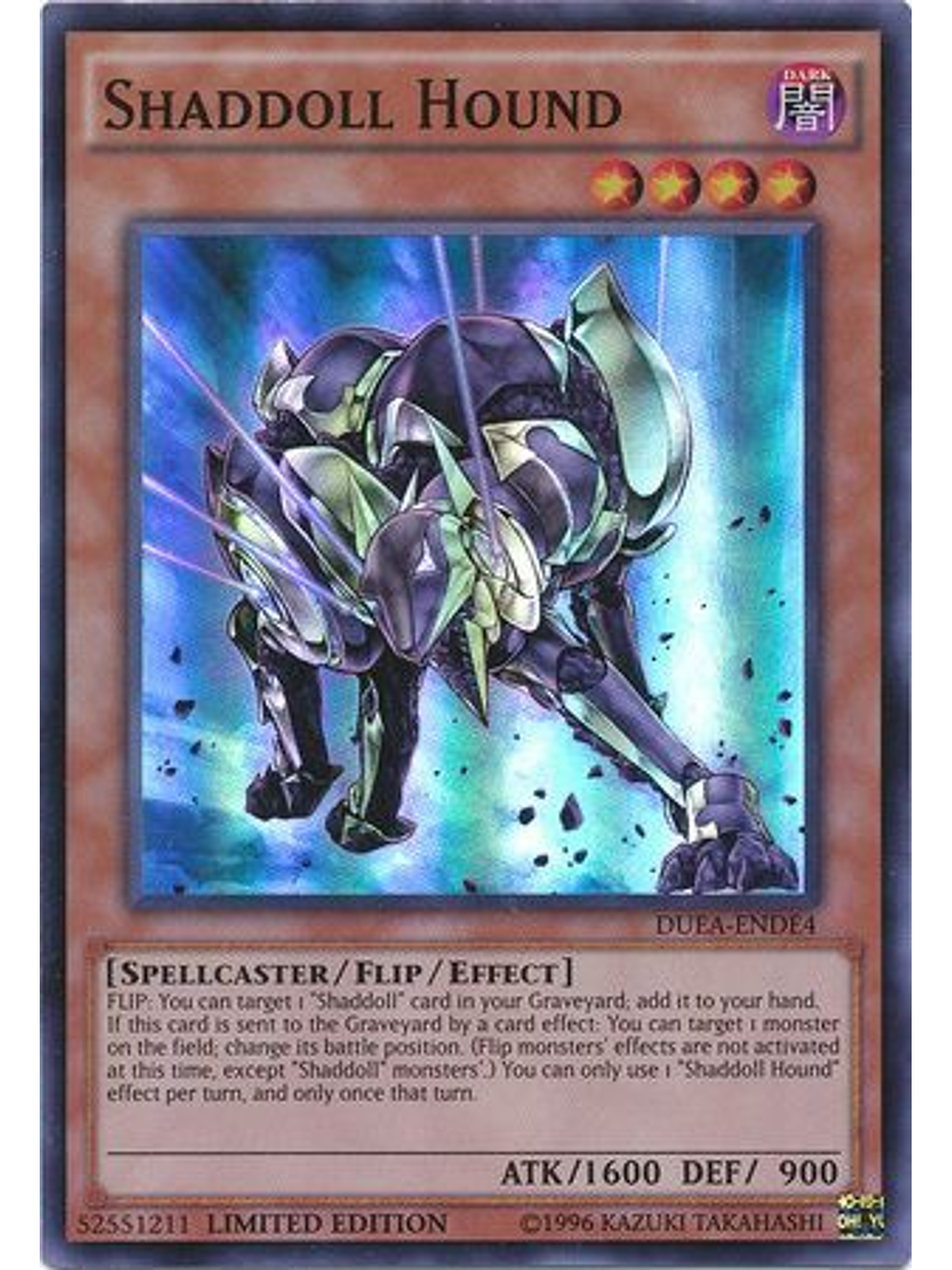 Shaddoll Hound - DUEA-ENDE4 - Super Rare Limited Edition 1