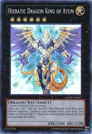 Hieratic Dragon King of Atum - GAOV-EN047 - Super Rare Unlimited