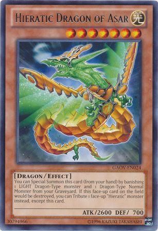 Hieratic Dragon of Asar - GAOV-EN024 - Rare Unlimited