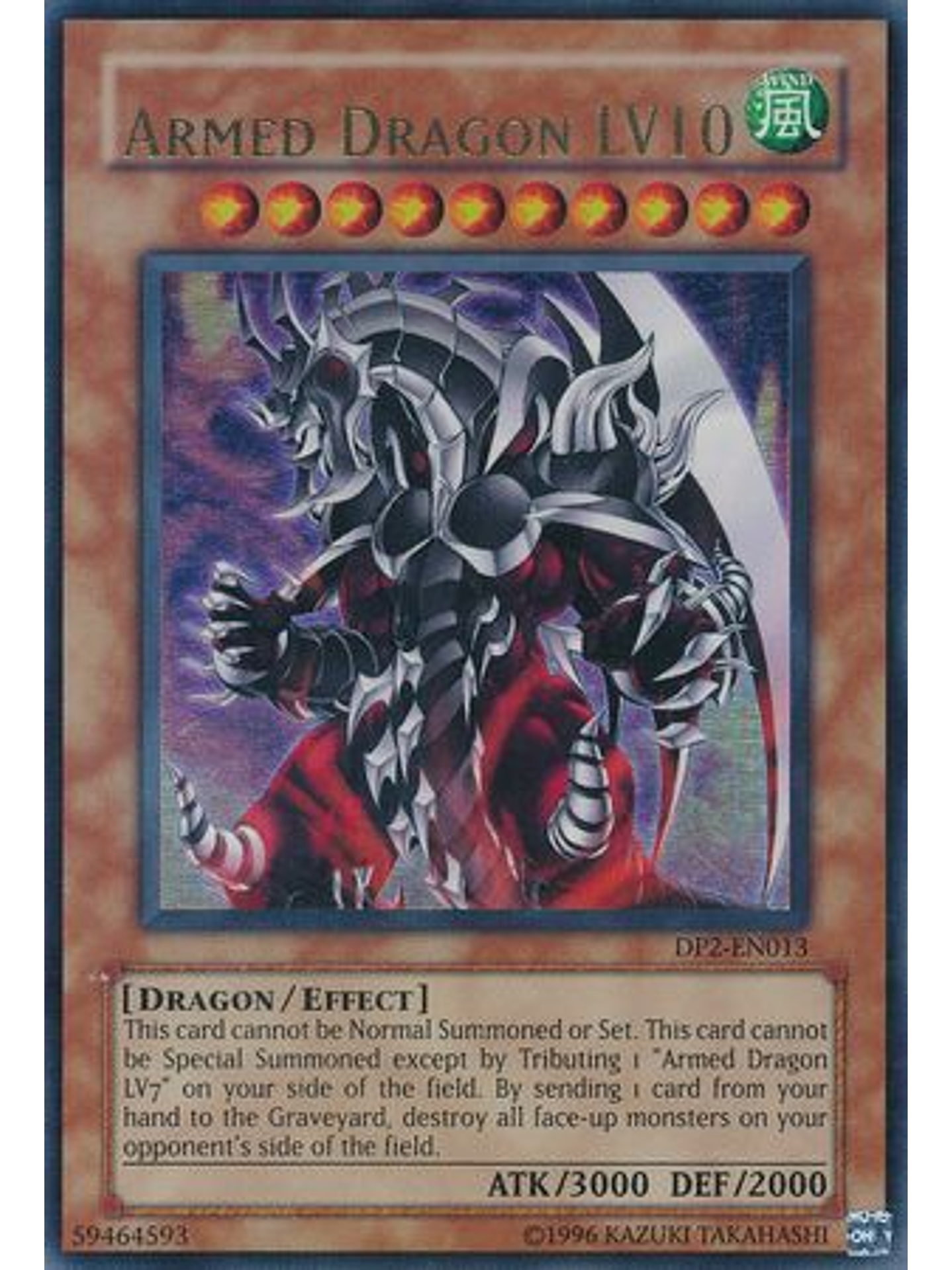 Armed Dragon LV10 - DP2-EN013 - Ultra Rare Unlimited 1