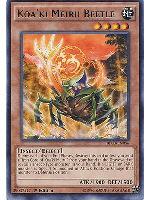 Koa'ki Meiru Beetle - BP03-EN066 - Rare 1st Edition