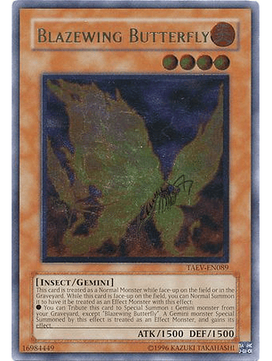 Ultimate Rare - Blazewing Butterfly - TAEV-EN089 Unlimited