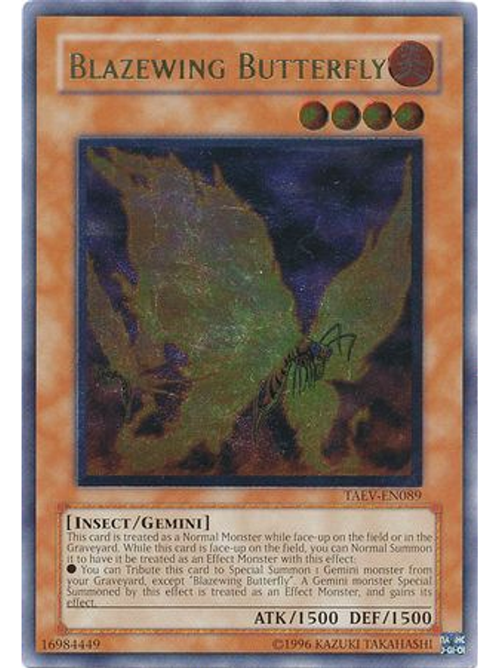 Ultimate Rare - Blazewing Butterfly - TAEV-EN089 Unlimited 1