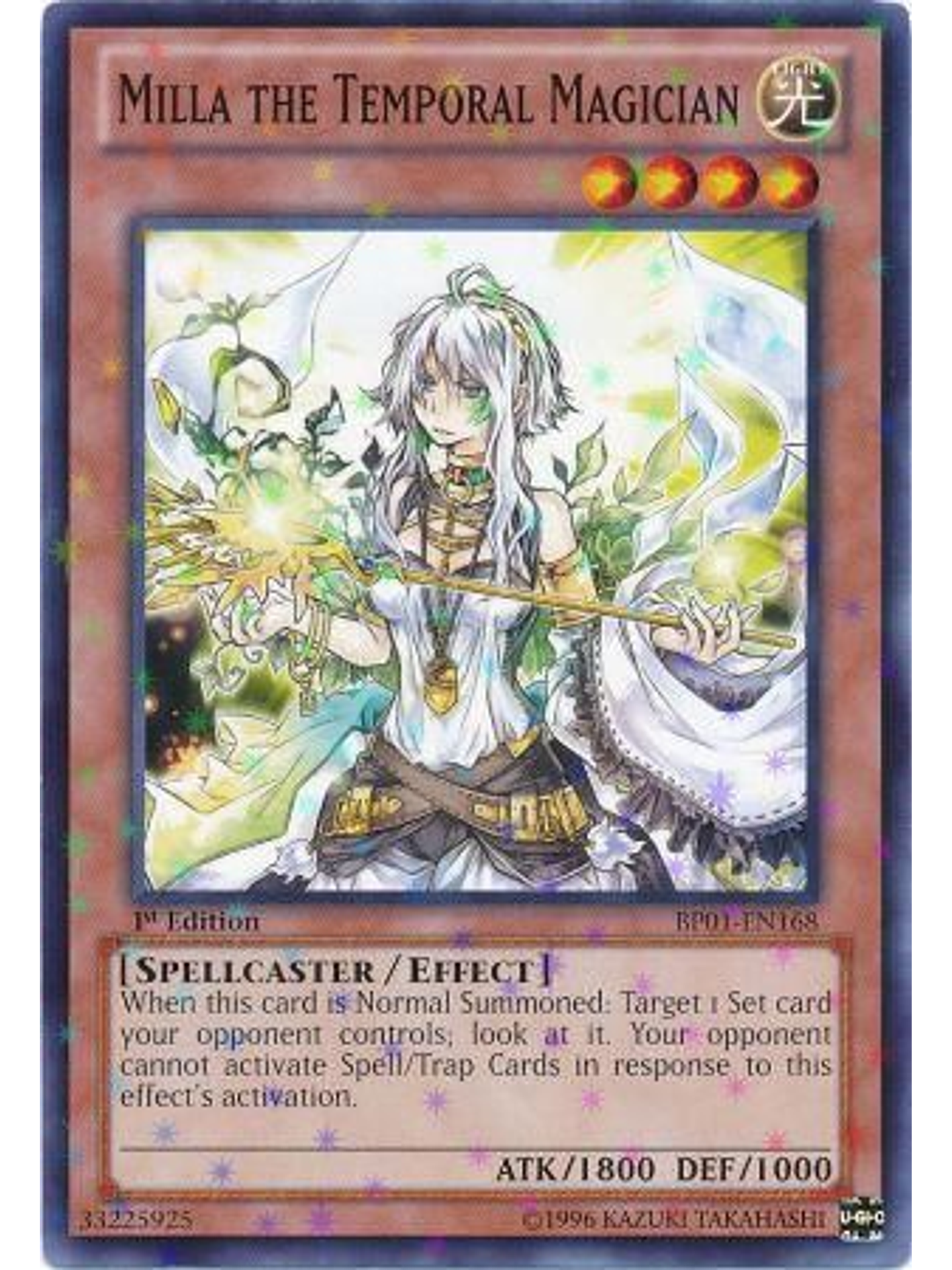 Milla the Temporal Magician - BP01-EN168 - Starfoil Rare 1st Edition 1