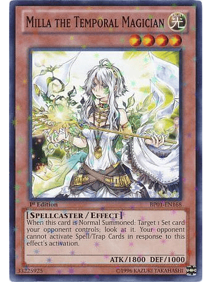 Milla the Temporal Magician - BP01-EN168 - Starfoil Rare 1st Edition