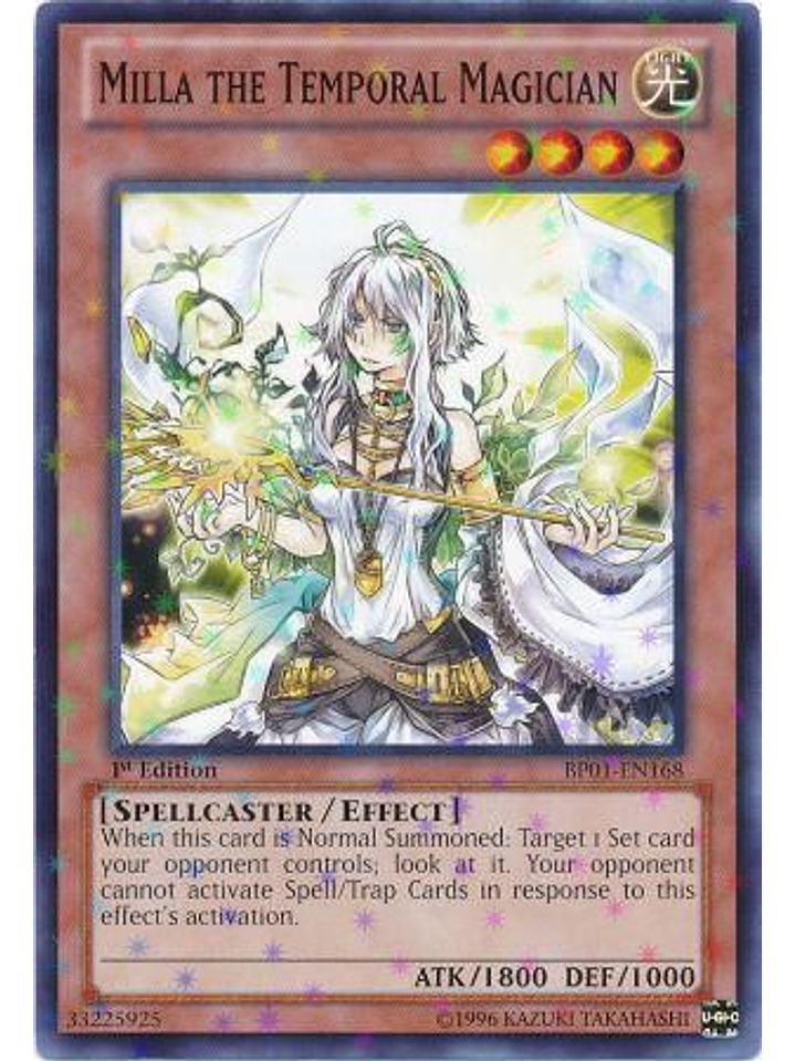 Milla the Temporal Magician - BP01-EN168 - Starfoil Rare 1st Edition 1