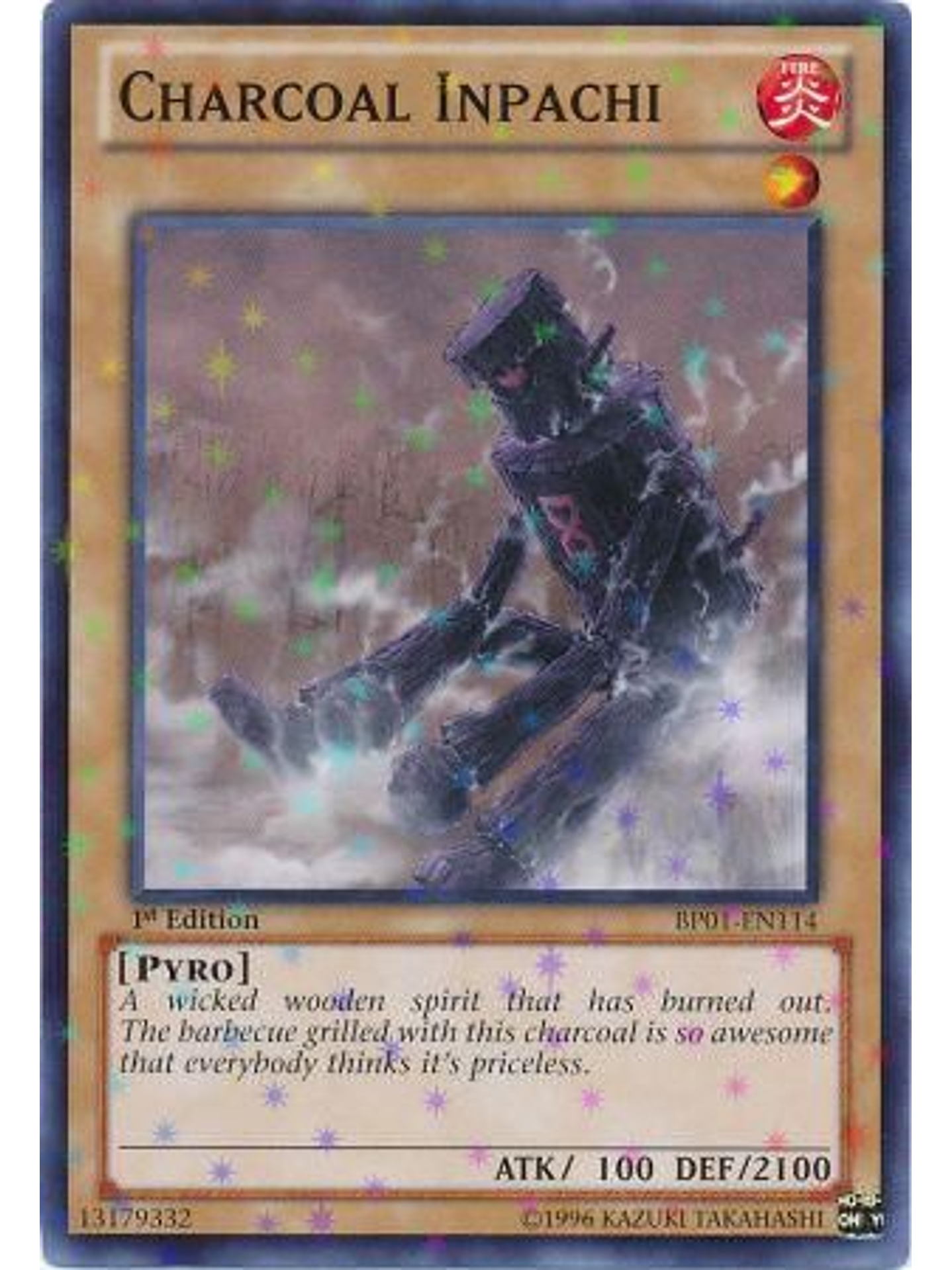 Charcoal Inpachi - BP01-EN114 - Starfoil Rare 1st Edition 1