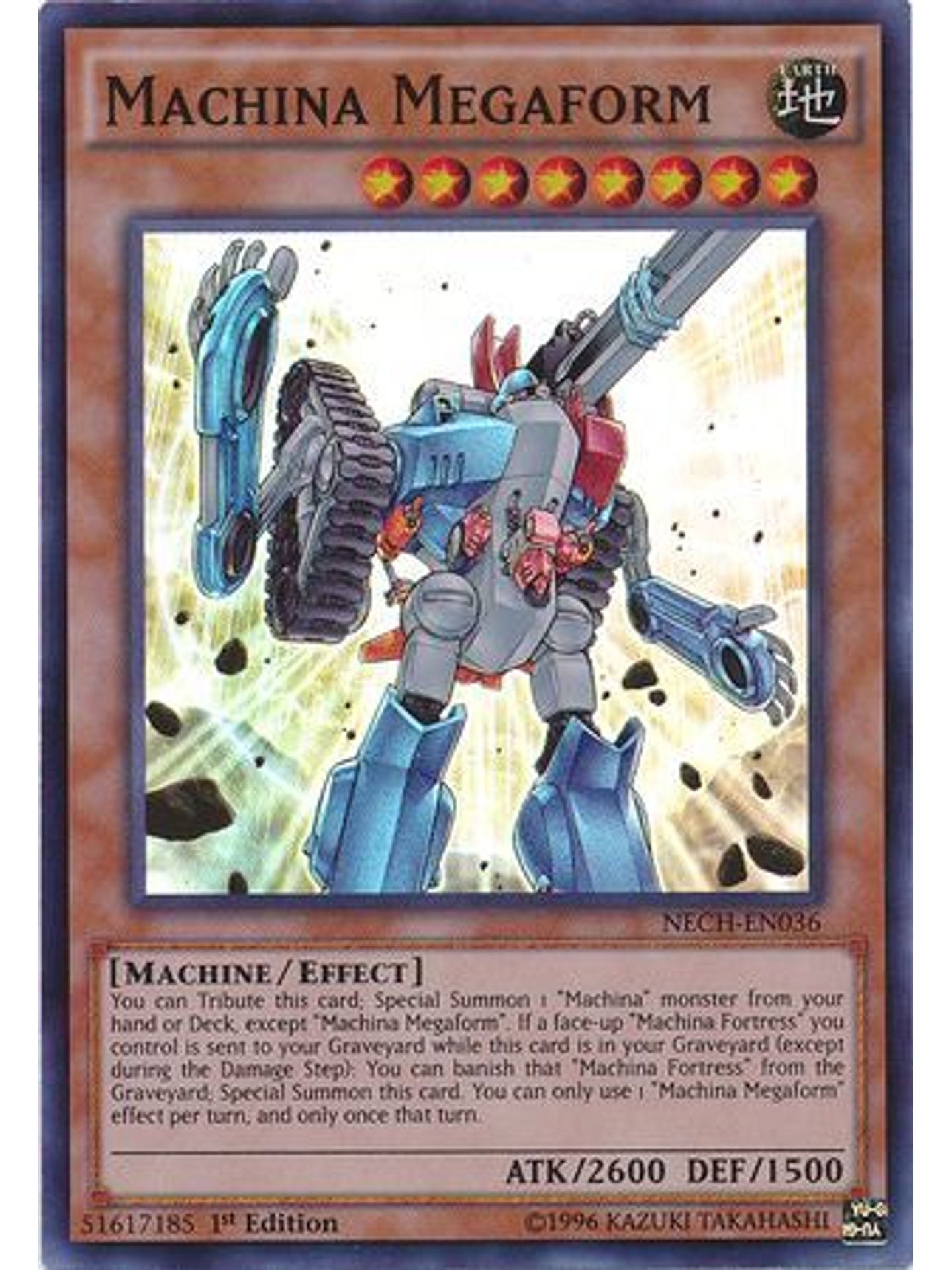 Machina Megaform - NECH-EN036 - Super Rare 1st Edition 1