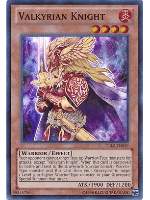 Valkyrian Knight - CBLZ-EN039 - Super Rare Unlimited