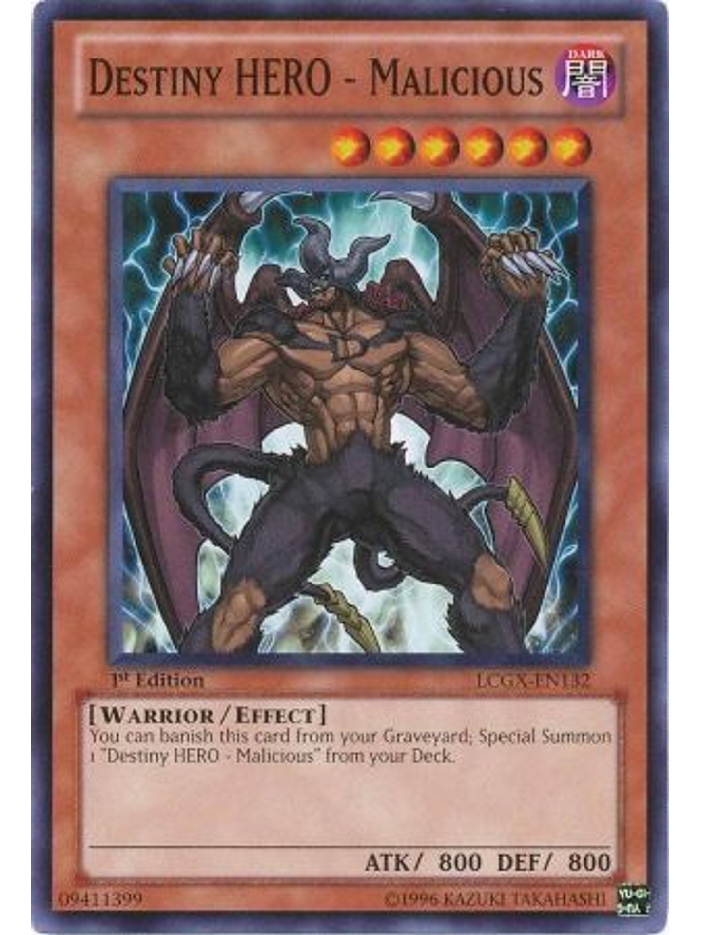 Destiny Hero - Malicious - LCGX-EN132 - Common 1st Edition 1