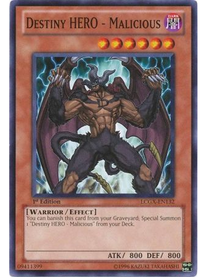 Destiny Hero - Malicious - LCGX-EN132 - Common 1st Edition 1
