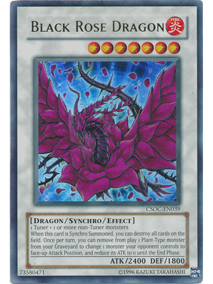 Black Rose Dragon - CSOC-EN039 - Ultra Rare Unlimited 1