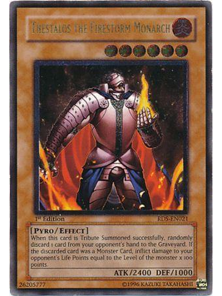 Ultimate Rare - Thestalos the Firestorm Monarch - RDS-EN021 1st Edition 1