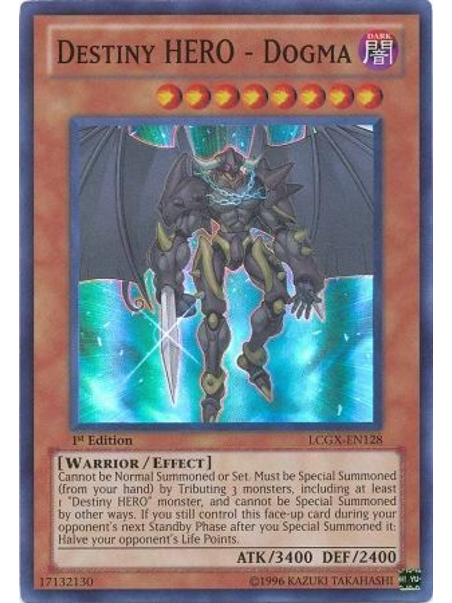 Destiny Hero - Dogma - LCGX-EN128 - Super Rare 1st Edition 1