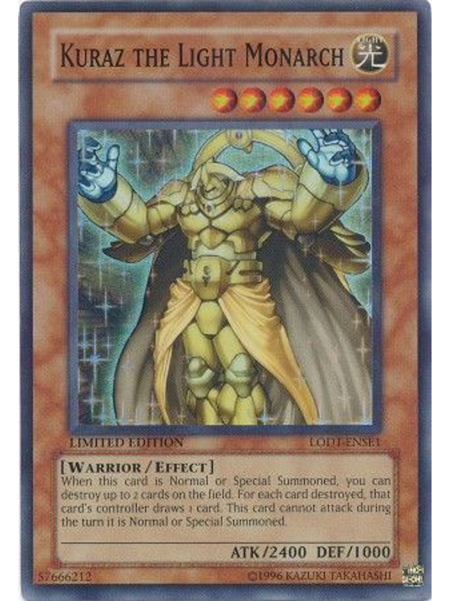 Kuraz The Light Monarch - LODT-ENSE1 - Super Rare 1