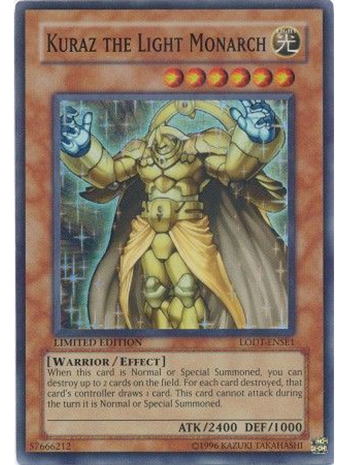 Kuraz The Light Monarch - LODT-ENSE1 - Super Rare 1