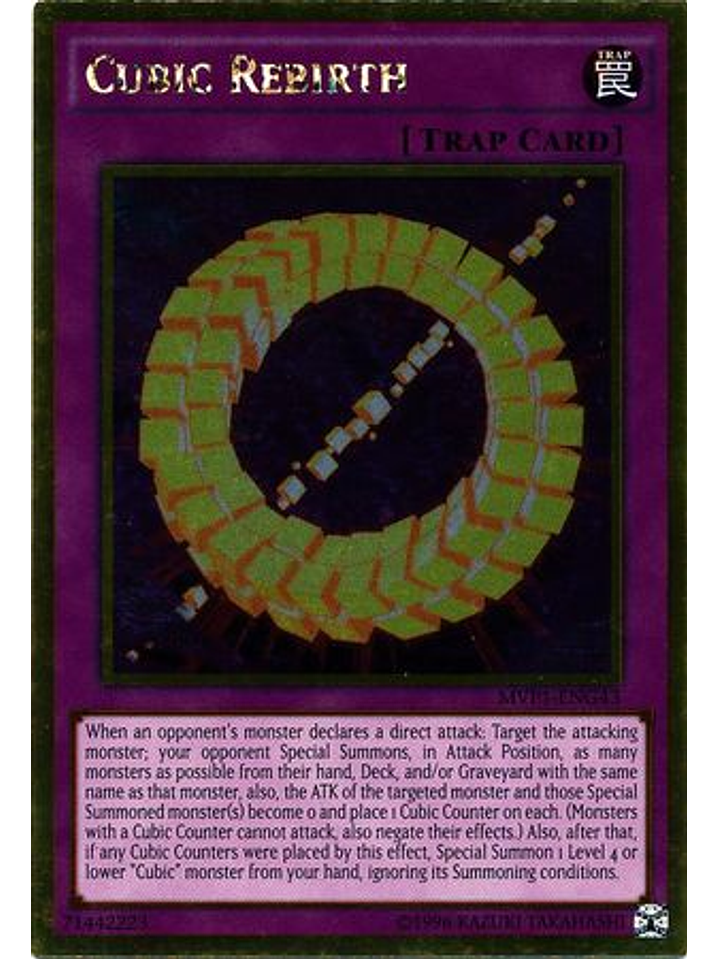 Cubic Rebirth - MVP1-ENG43 - Gold Rare Unlimited 1