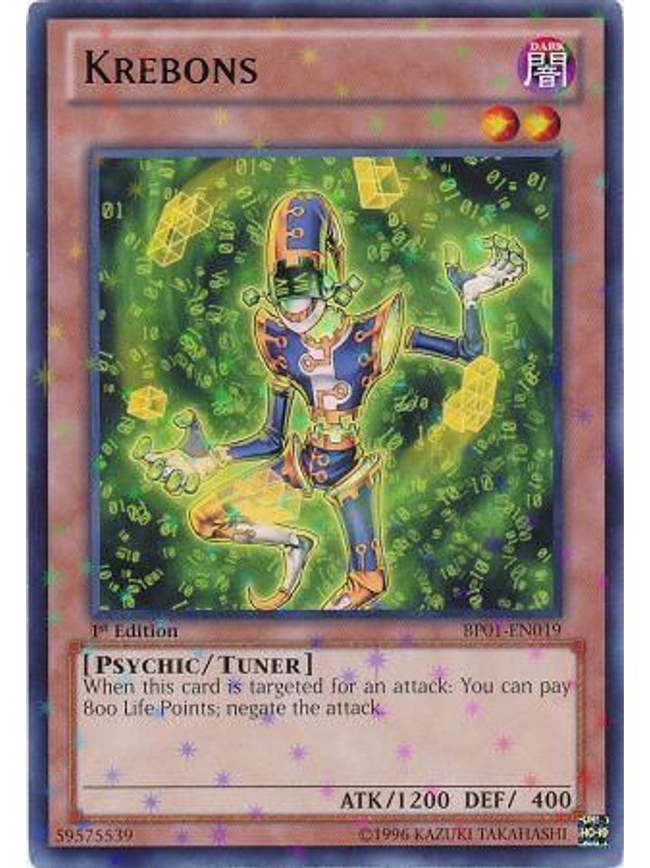 Krebons - BP01-EN019 - Starfoil Rare 1st Edition 1