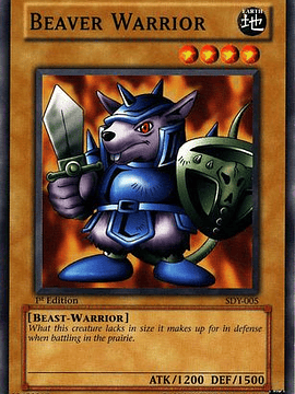 Beaver Warrior - SDY-005 - Common 1st Edition