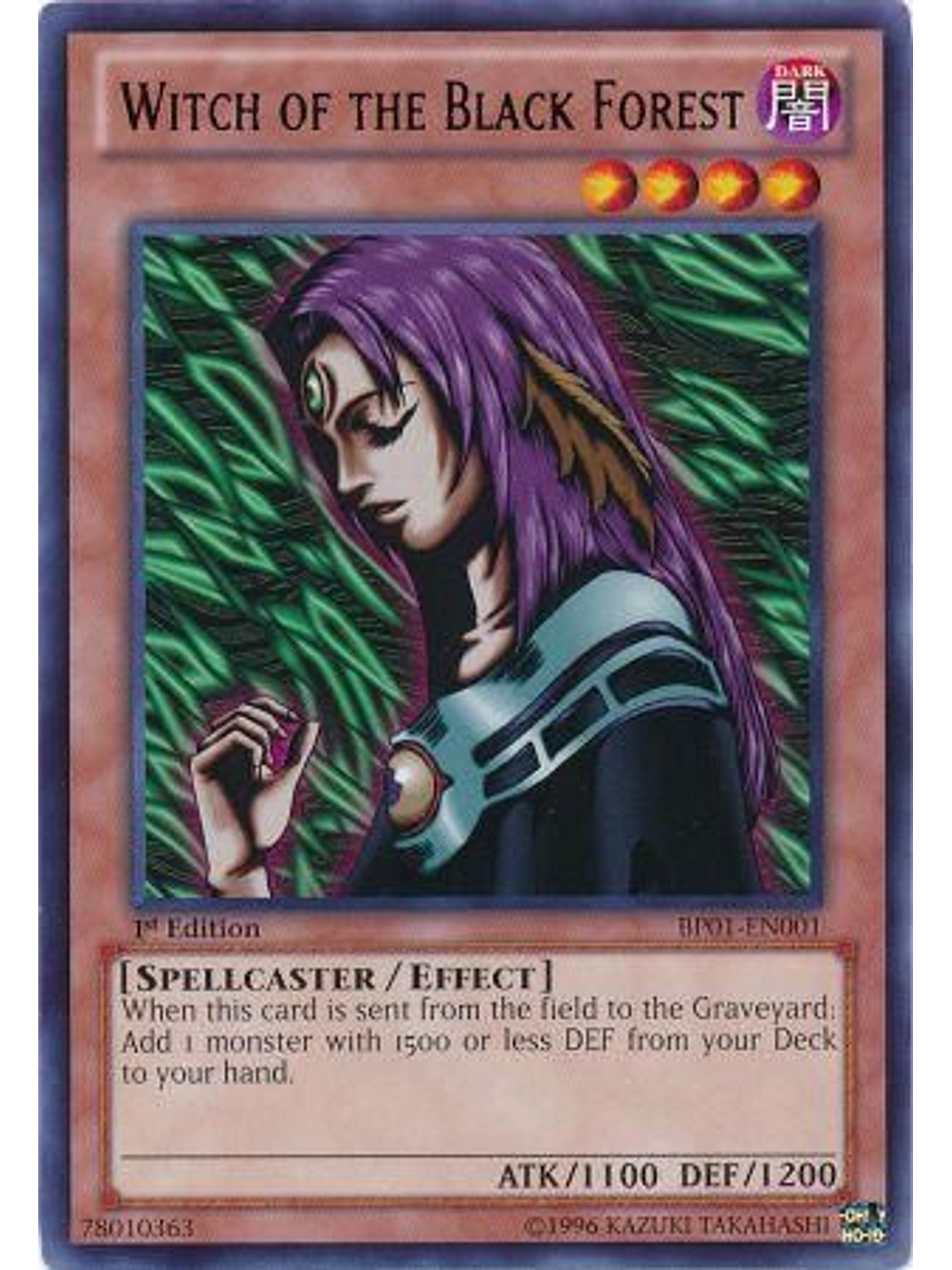 Witch of the Black Forest - BP01-EN001 - Rare 1st Edition 1