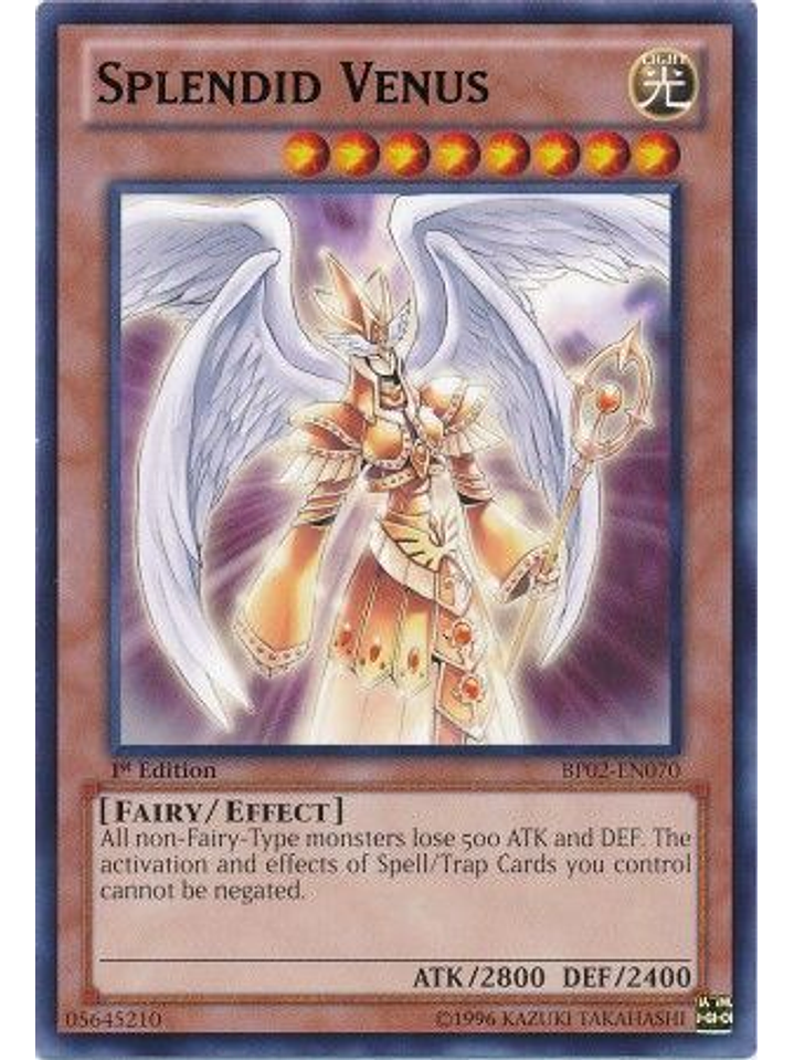 Splendid Venus - BP02-EN070 - Rare 1st Edition 1