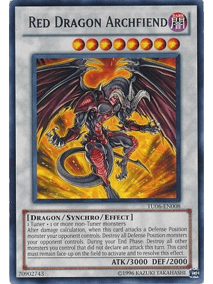 Red Dragon Archfiend - TU06-EN008 - Rare