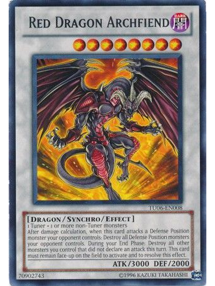 Red Dragon Archfiend - TU06-EN008 - Rare 1