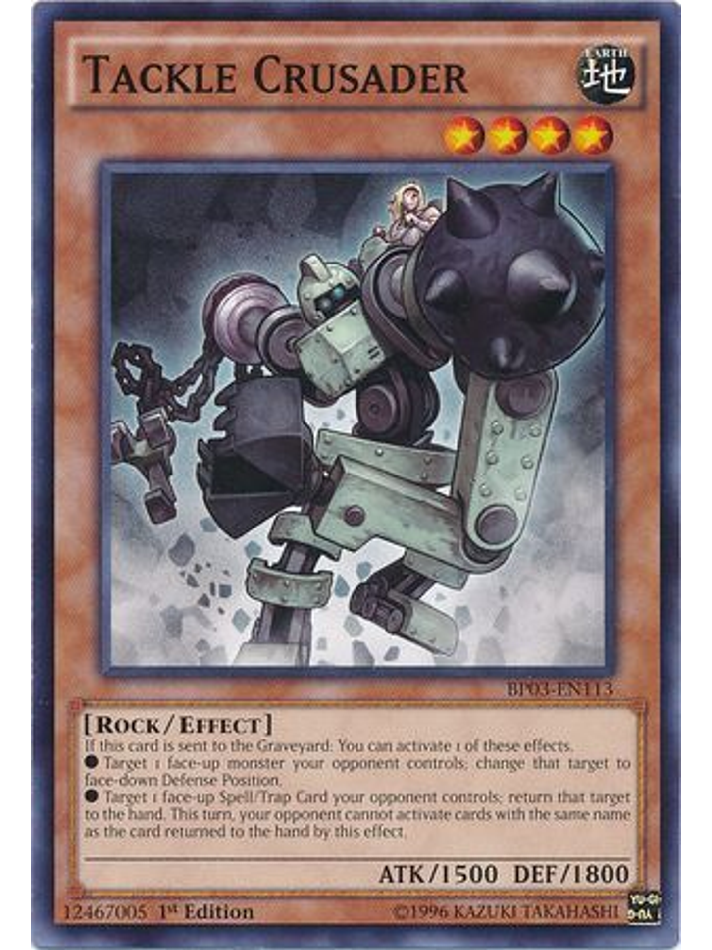 Tackle Crusader - BP03-EN113 - Common 1st Edition 1