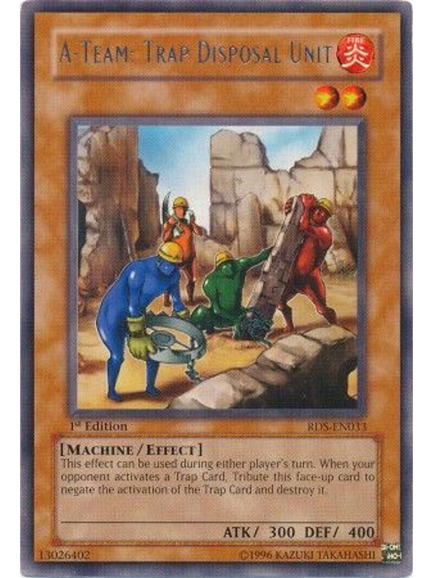 A-Team: Trap Disposal Unit - RDS-EN033 - Rare 1st Edition 1