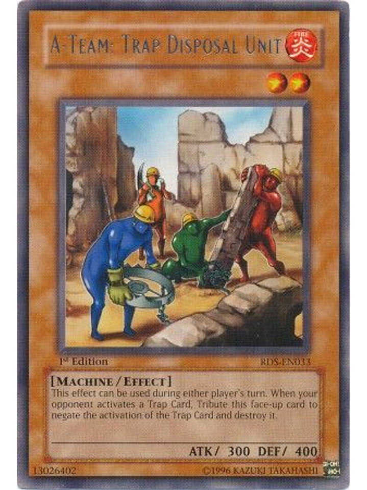 A-Team: Trap Disposal Unit - RDS-EN033 - Rare 1st Edition 1