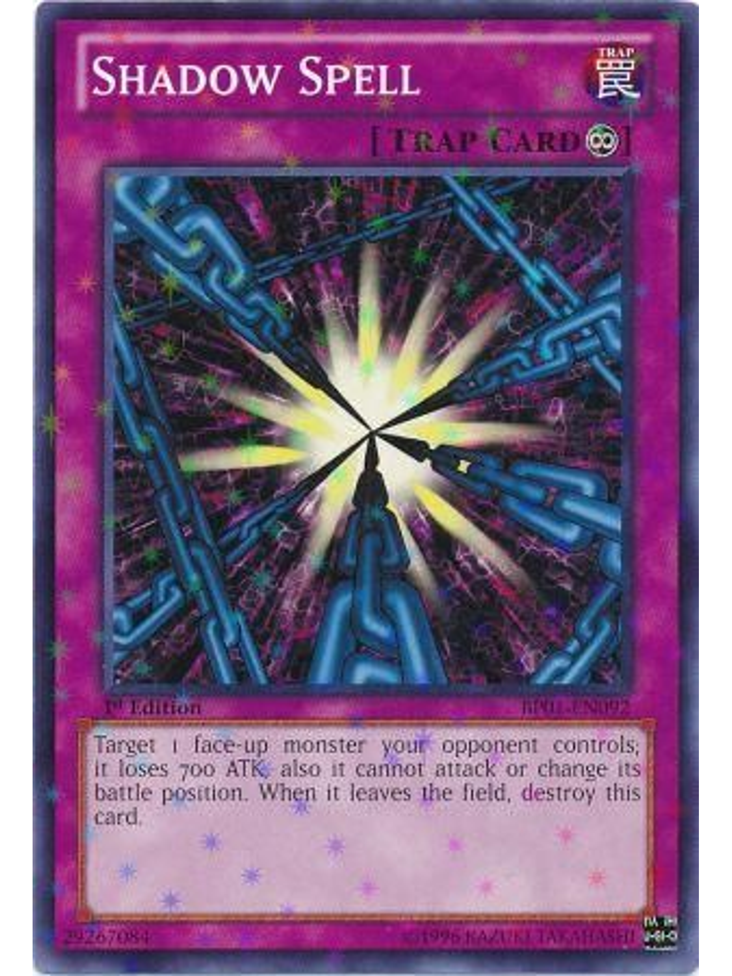 Shadow Spell - BP01-EN092 - Starfoil Rare 1st Edition 1