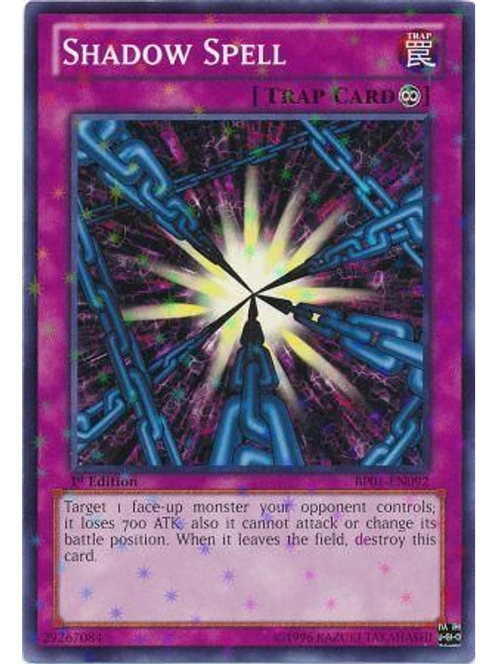 Shadow Spell - BP01-EN092 - Starfoil Rare 1st Edition 1