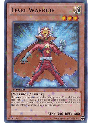 Level Warrior - BP01-EN208 - Starfoil Rare 1st Edition