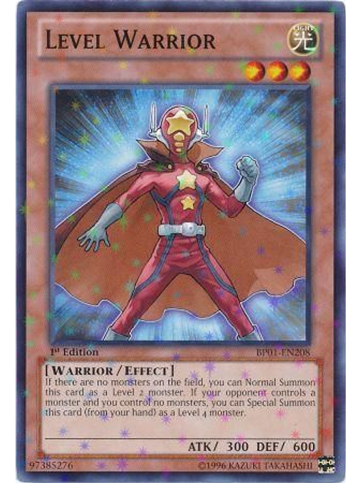 Level Warrior - BP01-EN208 - Starfoil Rare 1st Edition 1