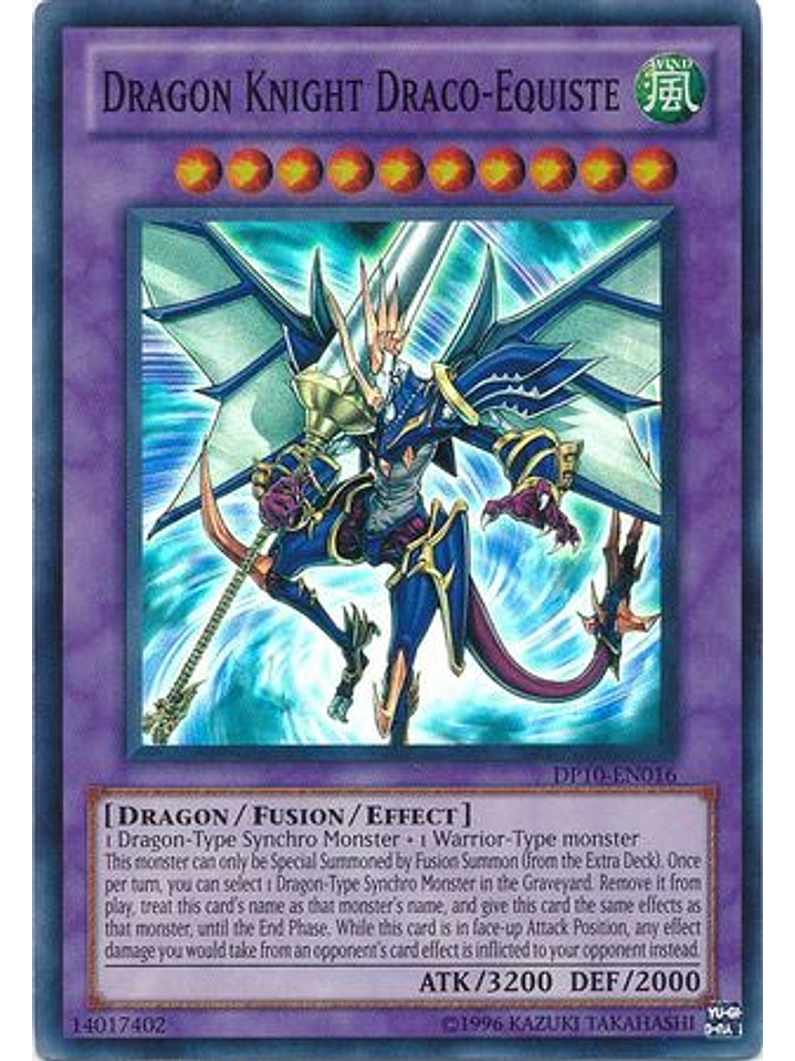 Dragon Knight Draco-Equiste - DP10-EN016 - Super Rare Unlimited 1