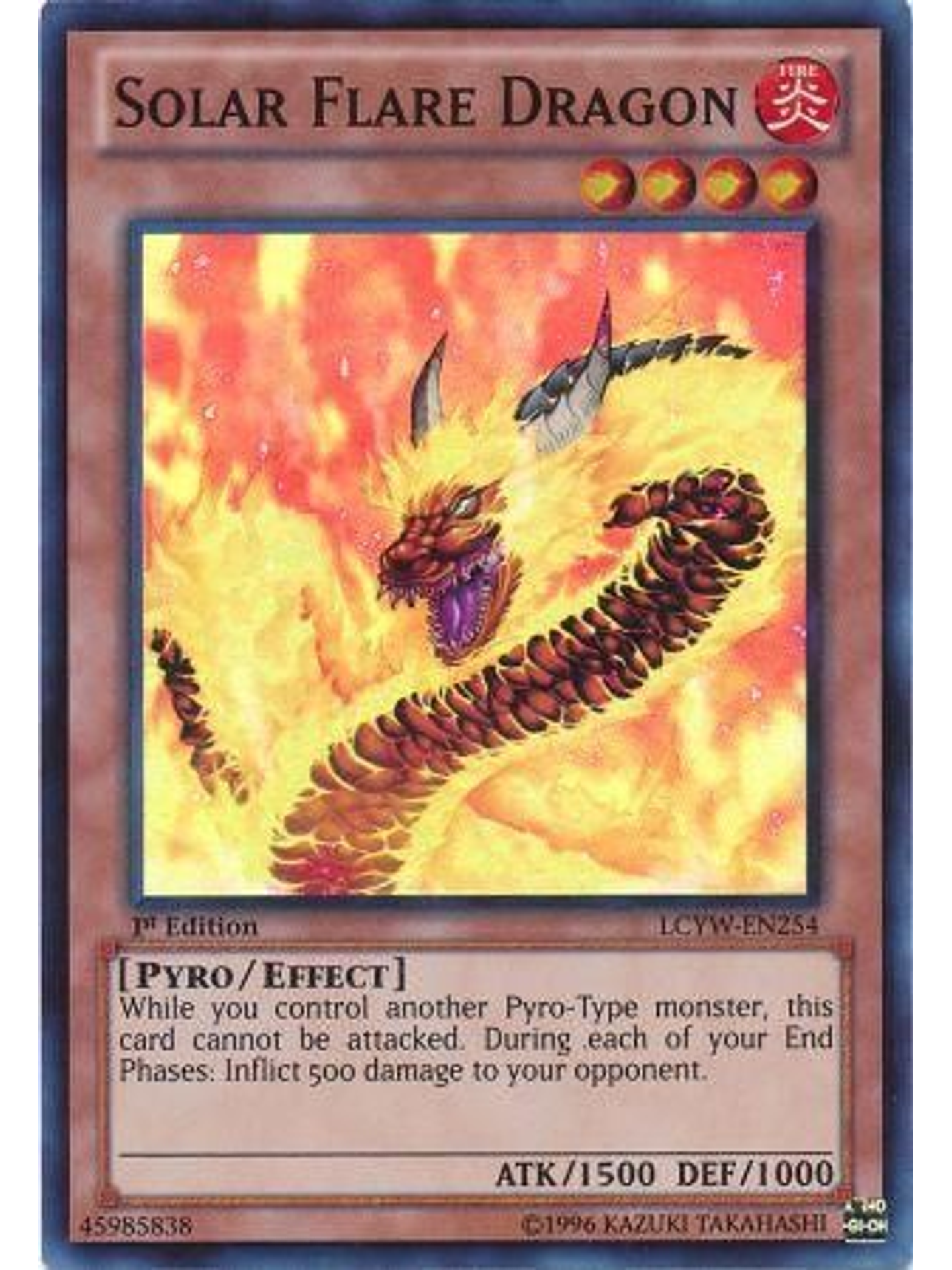 Solar Flare Dragon - LCYW-EN254 - Super Rare 1st Edition 1