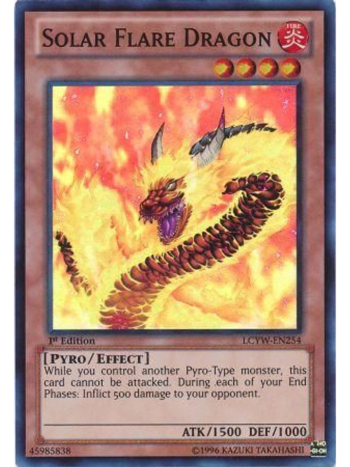 Solar Flare Dragon - LCYW-EN254 - Super Rare 1st Edition 1