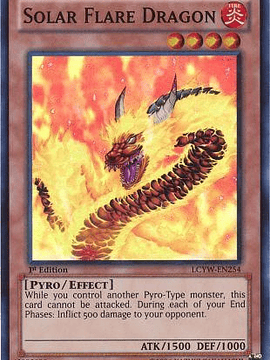 Solar Flare Dragon - LCYW-EN254 - Super Rare 1st Edition