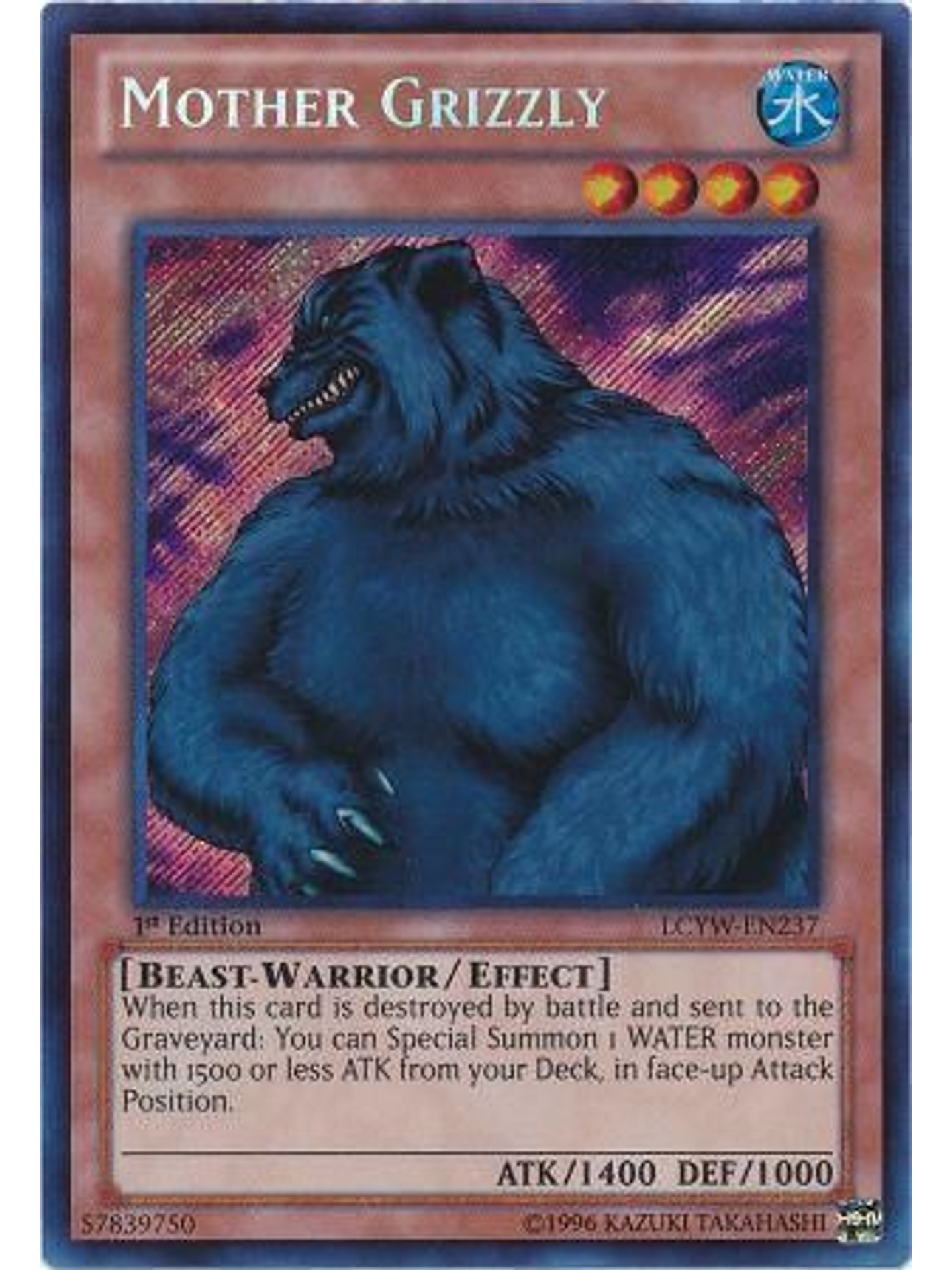 Mother Grizzly - LCYW-EN237 - Secret Rare 1st Edition 1