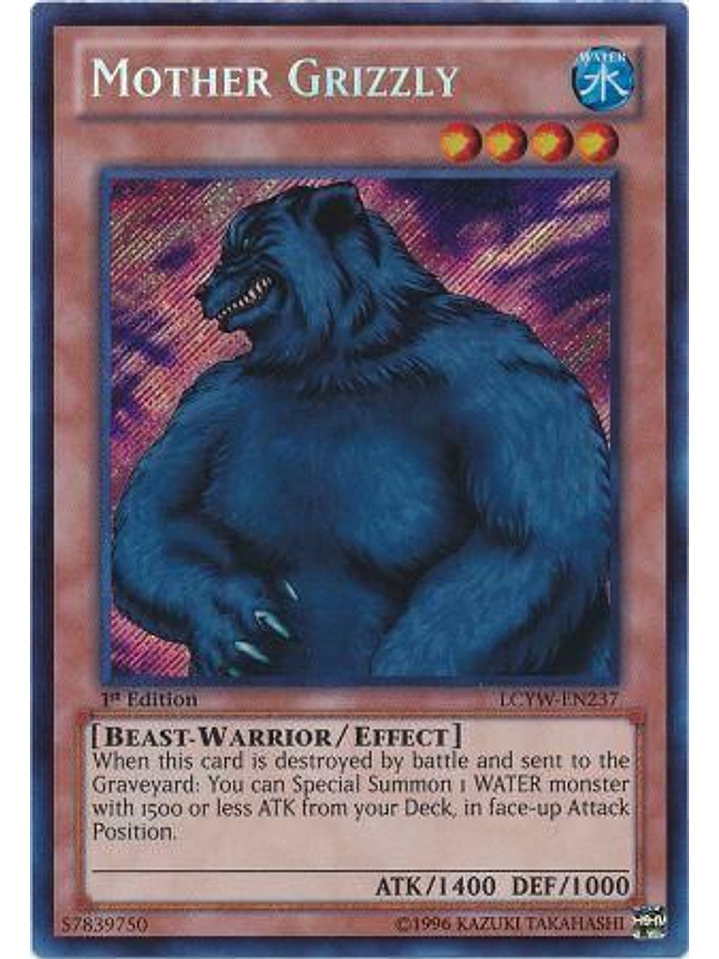 Mother Grizzly - LCYW-EN237 - Secret Rare 1st Edition 1