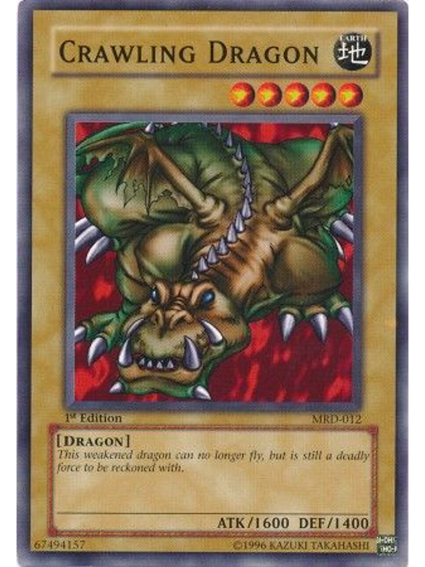 Crawling Dragon - MRD-012 - Common 1st Edition 1